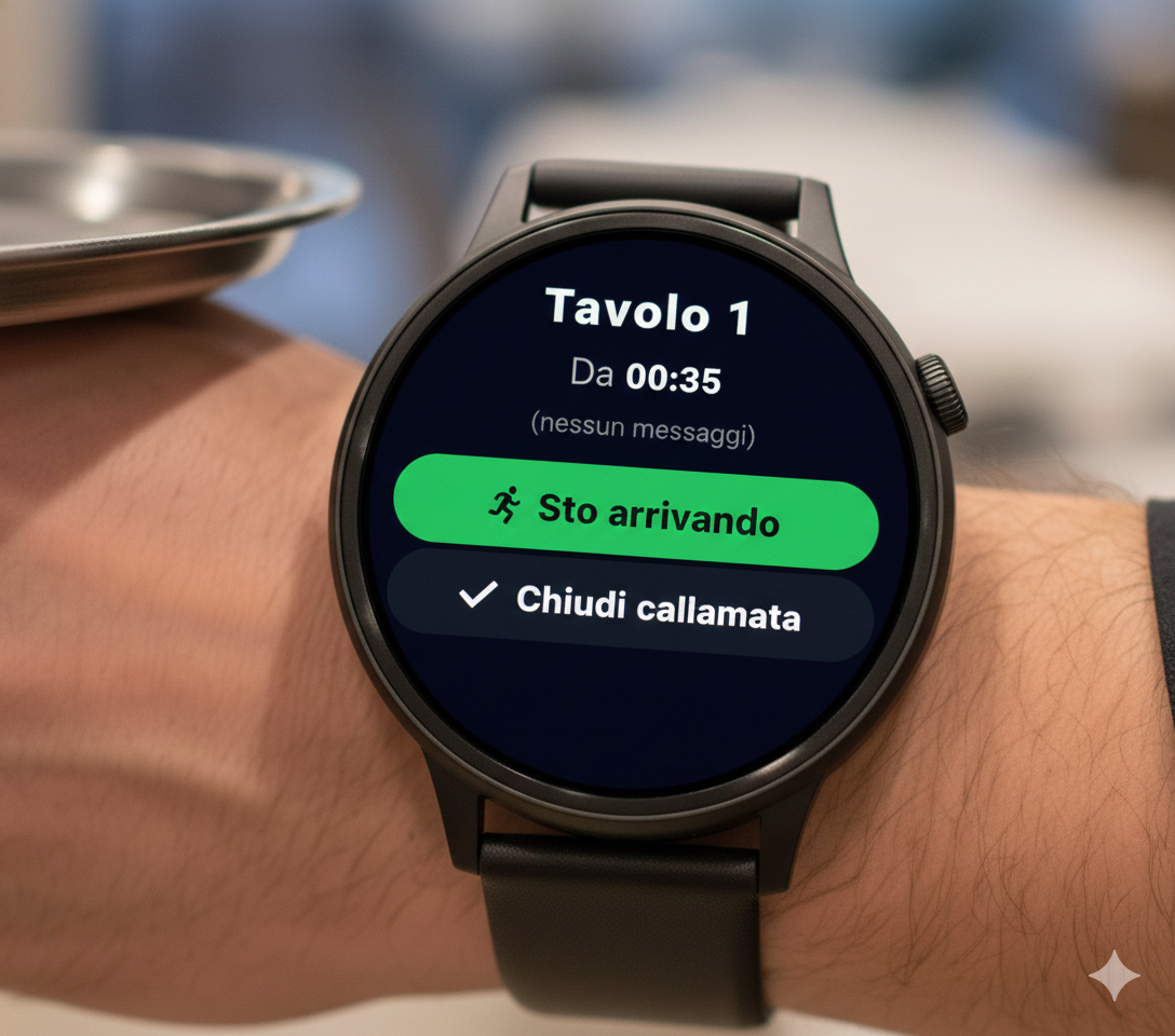 Smartwatch con Chiama il Cameriere